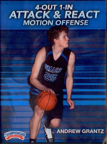 4 Out 1 In Attack & React Motion Offense by Andrew Grantz Instructional Basketball Coaching Video